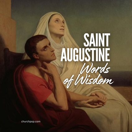 Saint Monica is the mother of Saint Augustine, and it was the persistent prayers and tears of Saint Monica that converted her restless son.