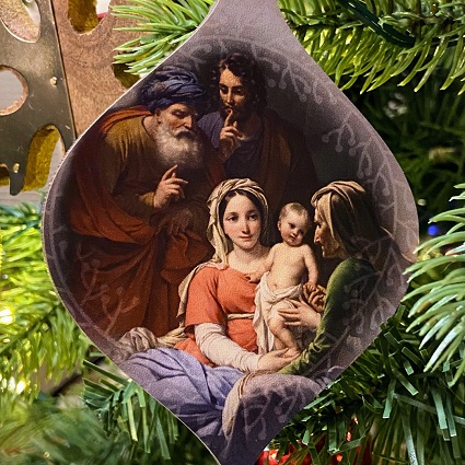 Jesus with his parents, Joseph and Mary, and his maternal grandparents, Joachim and Anna.