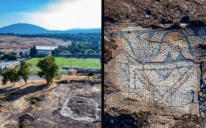 The foundations of a 1,300 year old Byzantine Church was discovered near Mount Tabor in July 2020.